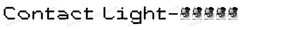 Contact Light字体转换